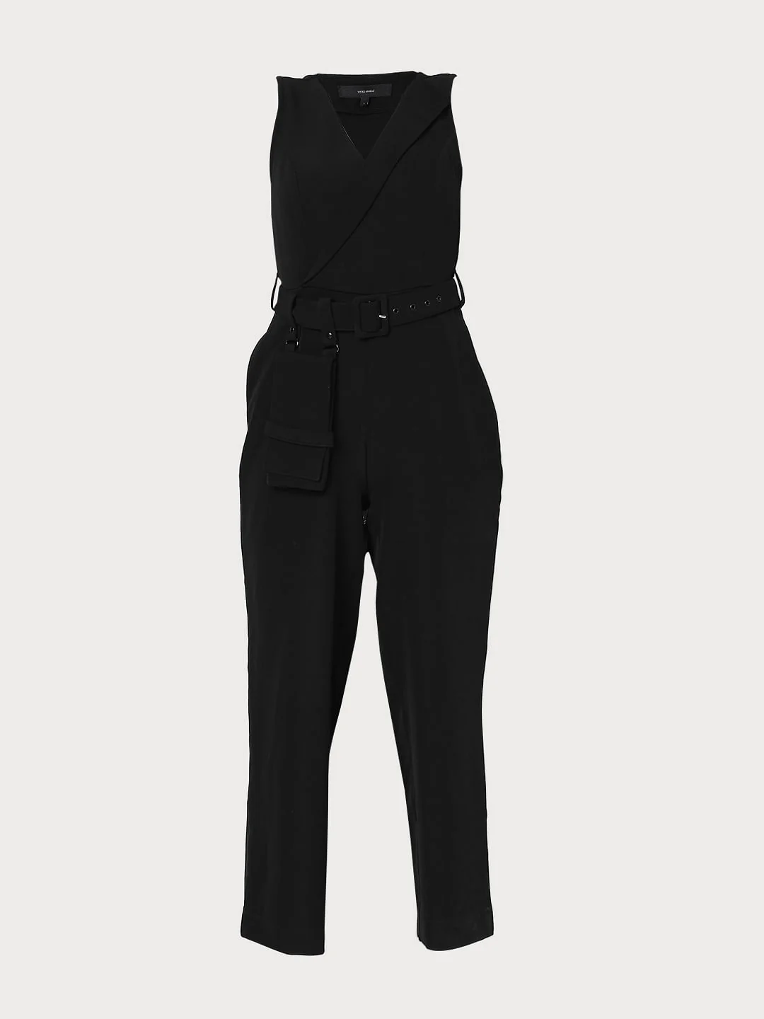 Black Belted Jumpsuit - Image 6