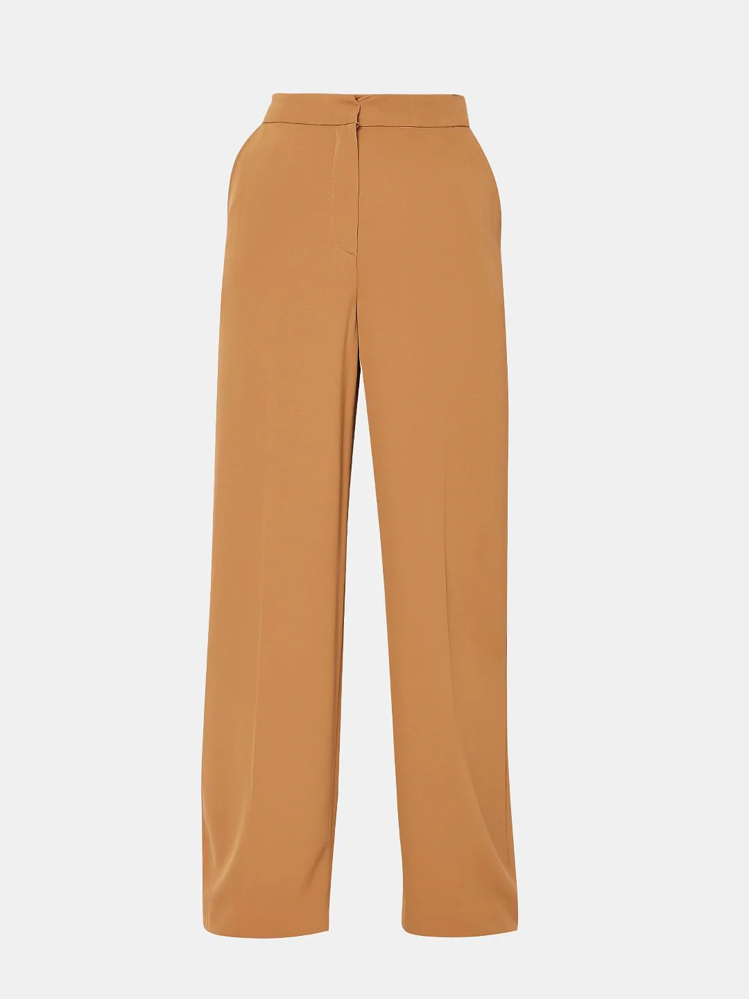 Brown High Rise Pants - Image 7