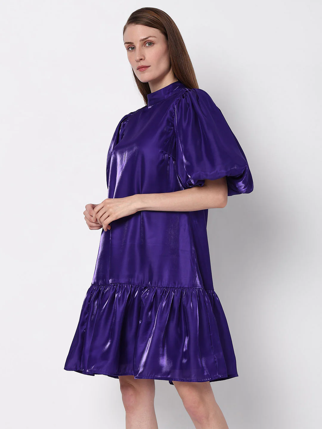 Deep Purple Shift Dress - Image 3