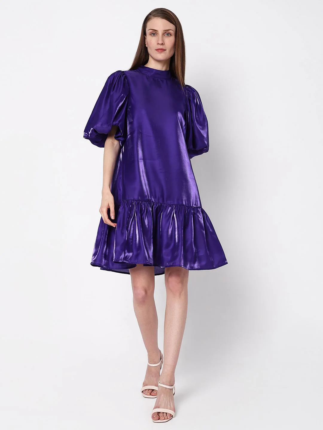 Deep Purple Shift Dress - Image 5