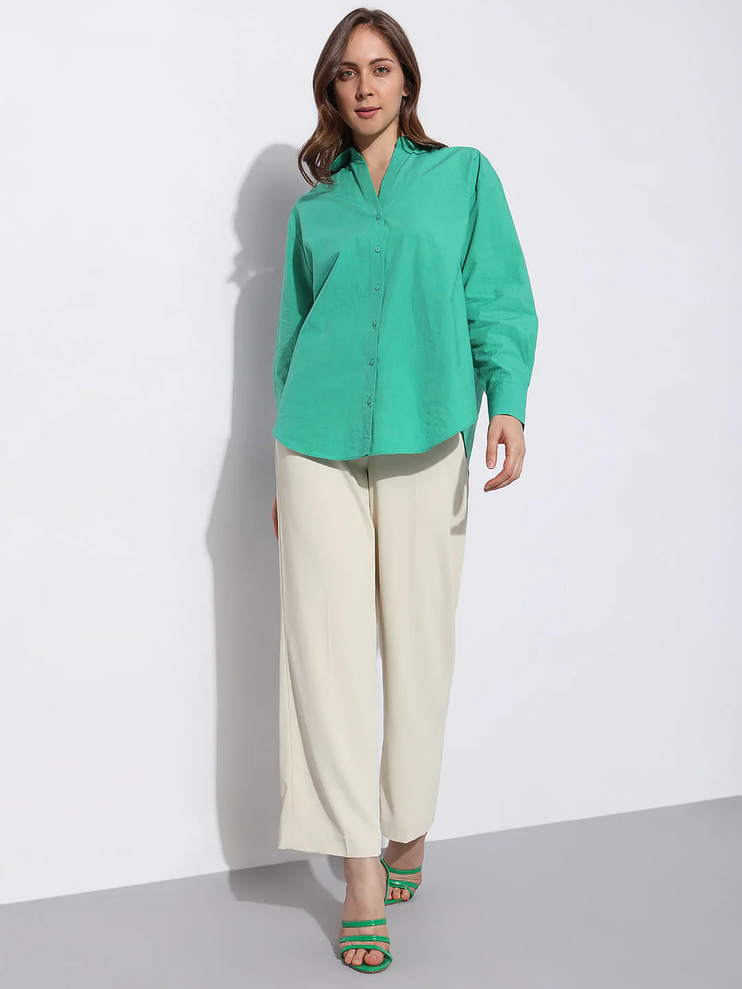 Green Cotton Shirt - Image 5