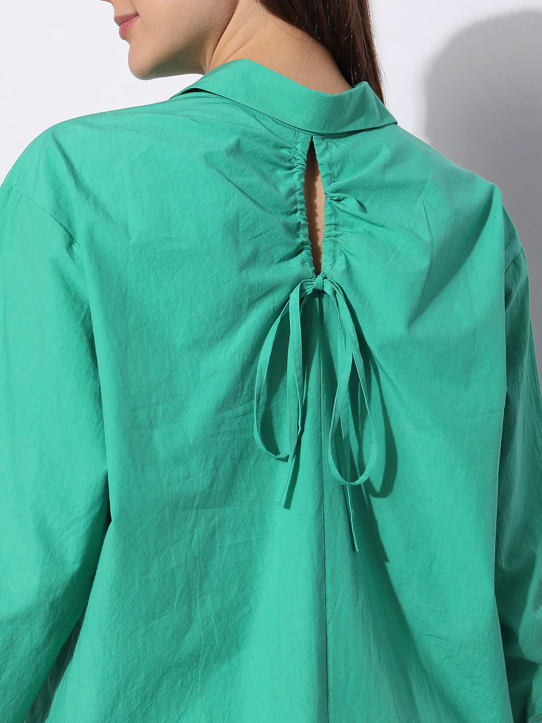 Green Cotton Shirt - Image 6