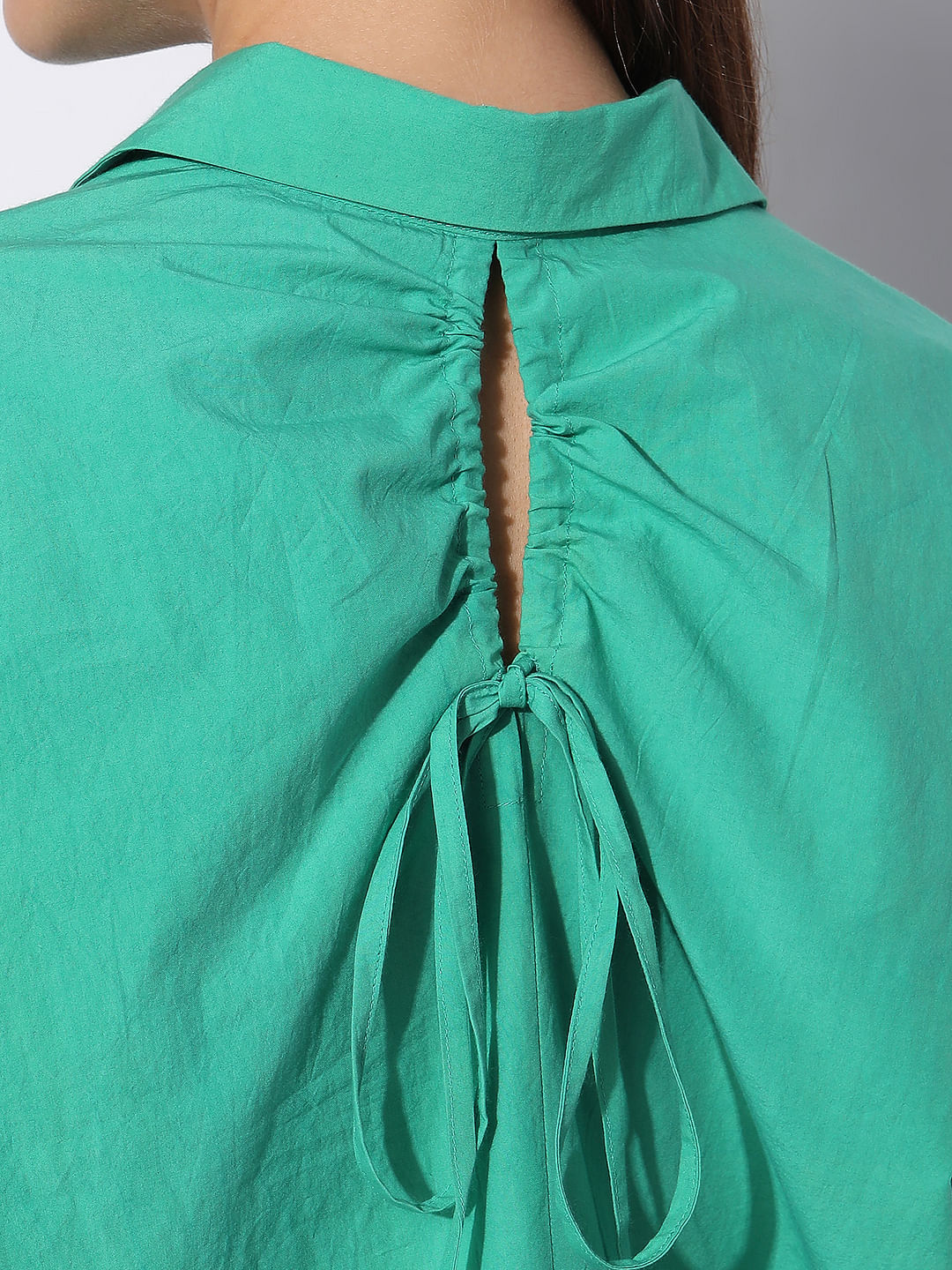 Green Cotton Shirt - Image 8