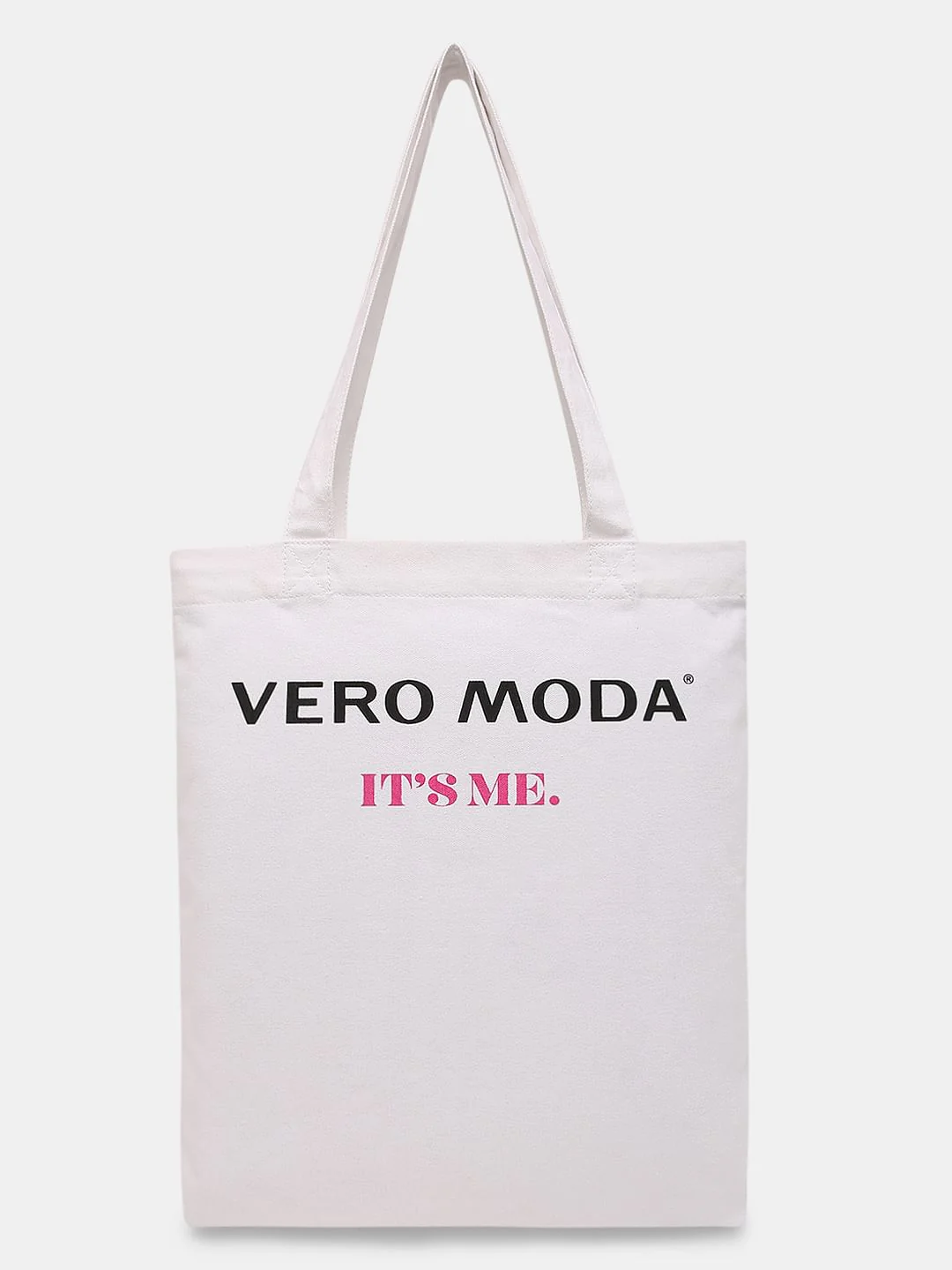 White Colourblocked Tote Bag - Image 5