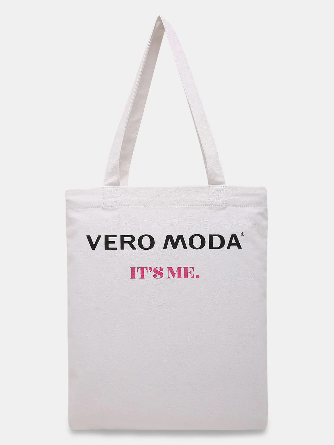 White Wave Print Tote Bag - Image 5