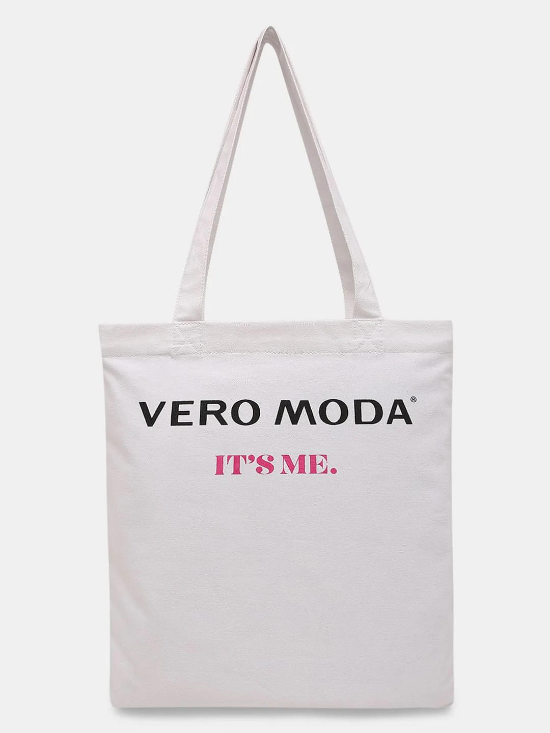 White Typographic Print Tote Bag - Image 5