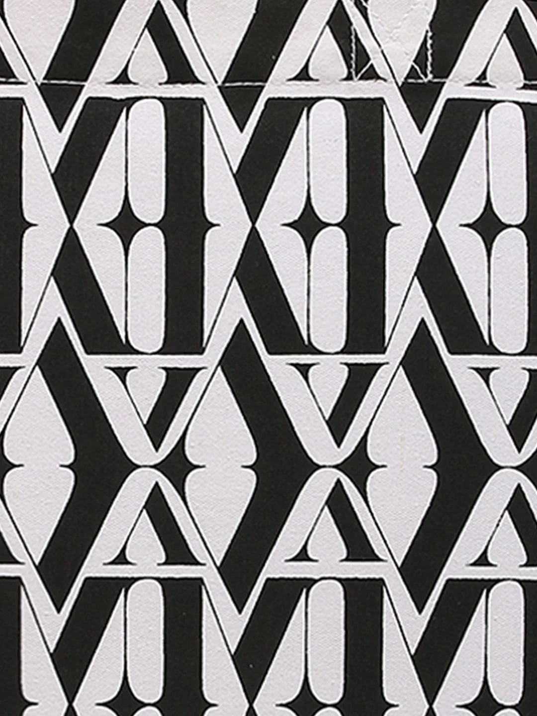 White Typographic Print Tote Bag - Image 6