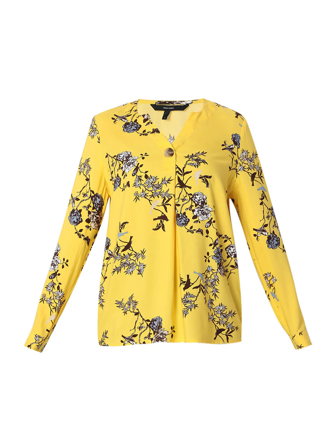 Yellow Floral Print Top - Image 7