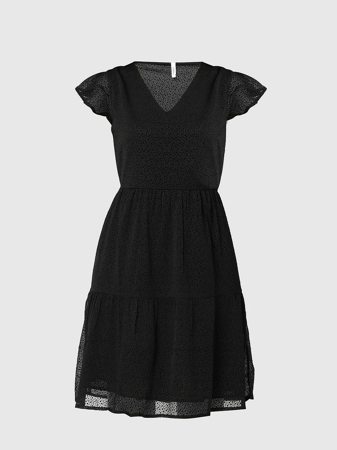 I.Scenery By Vero Moda Black Printed Georgette Dress - Image 7