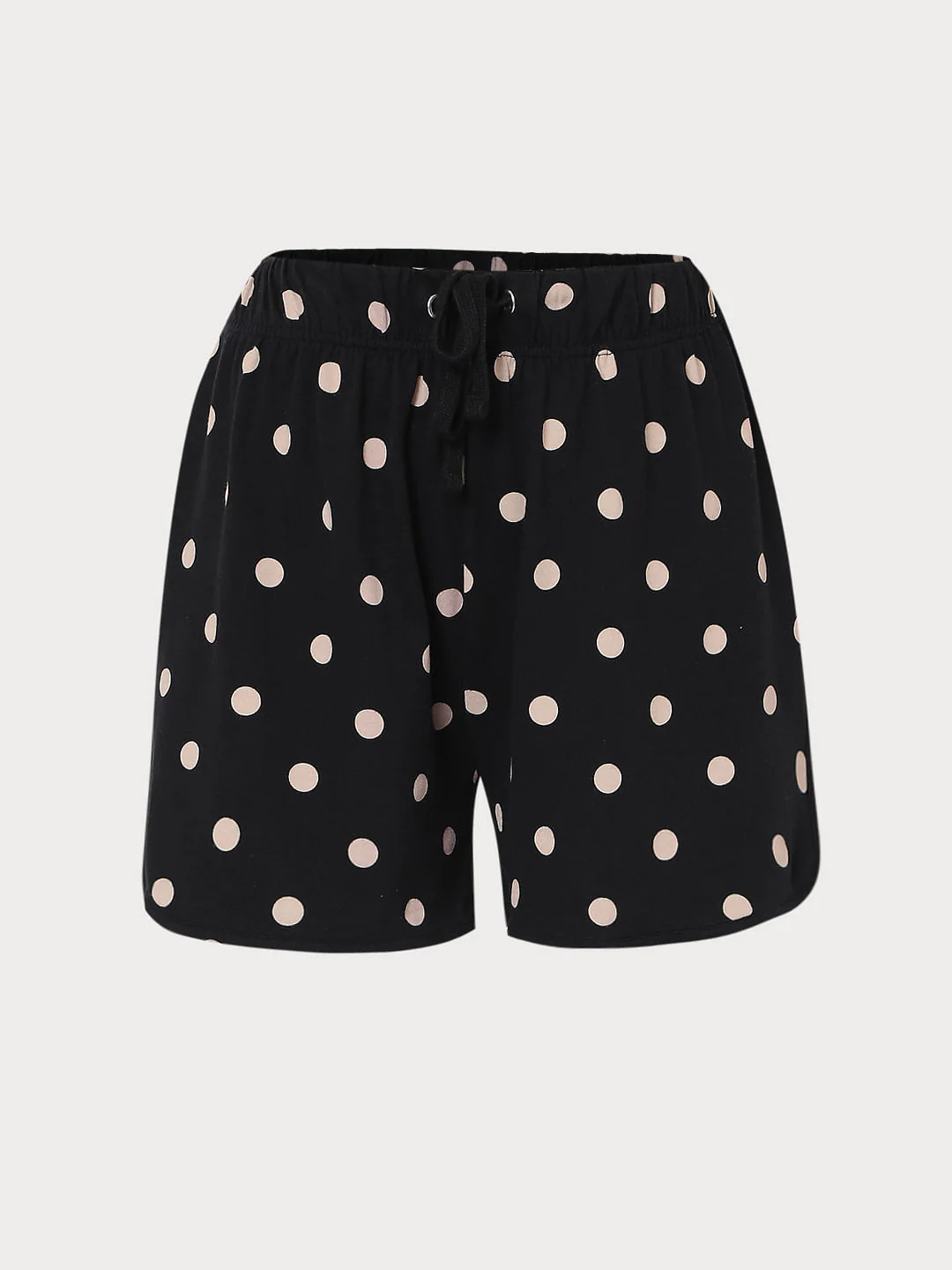Black Polka Dot Shorts & T-Shirt Set - Image 9
