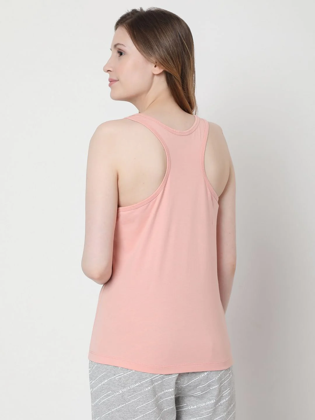 Pink & Grey Tank Top & Joggers Set - Image 4