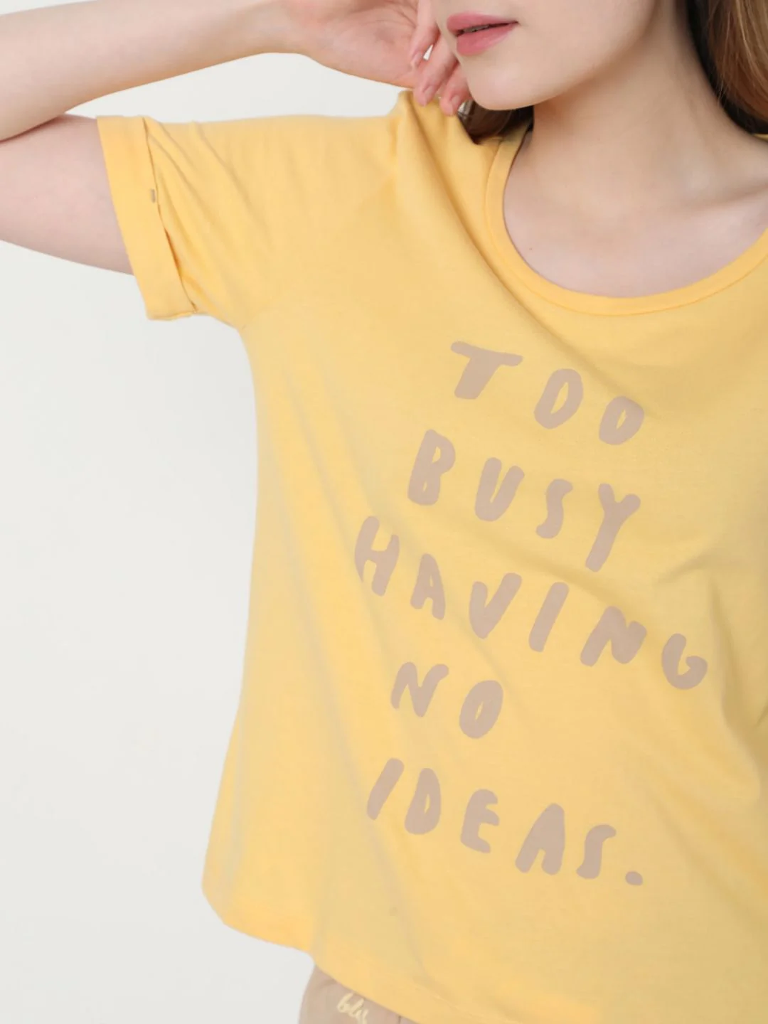 Beige & Yellow Pyjama Set - Image 6