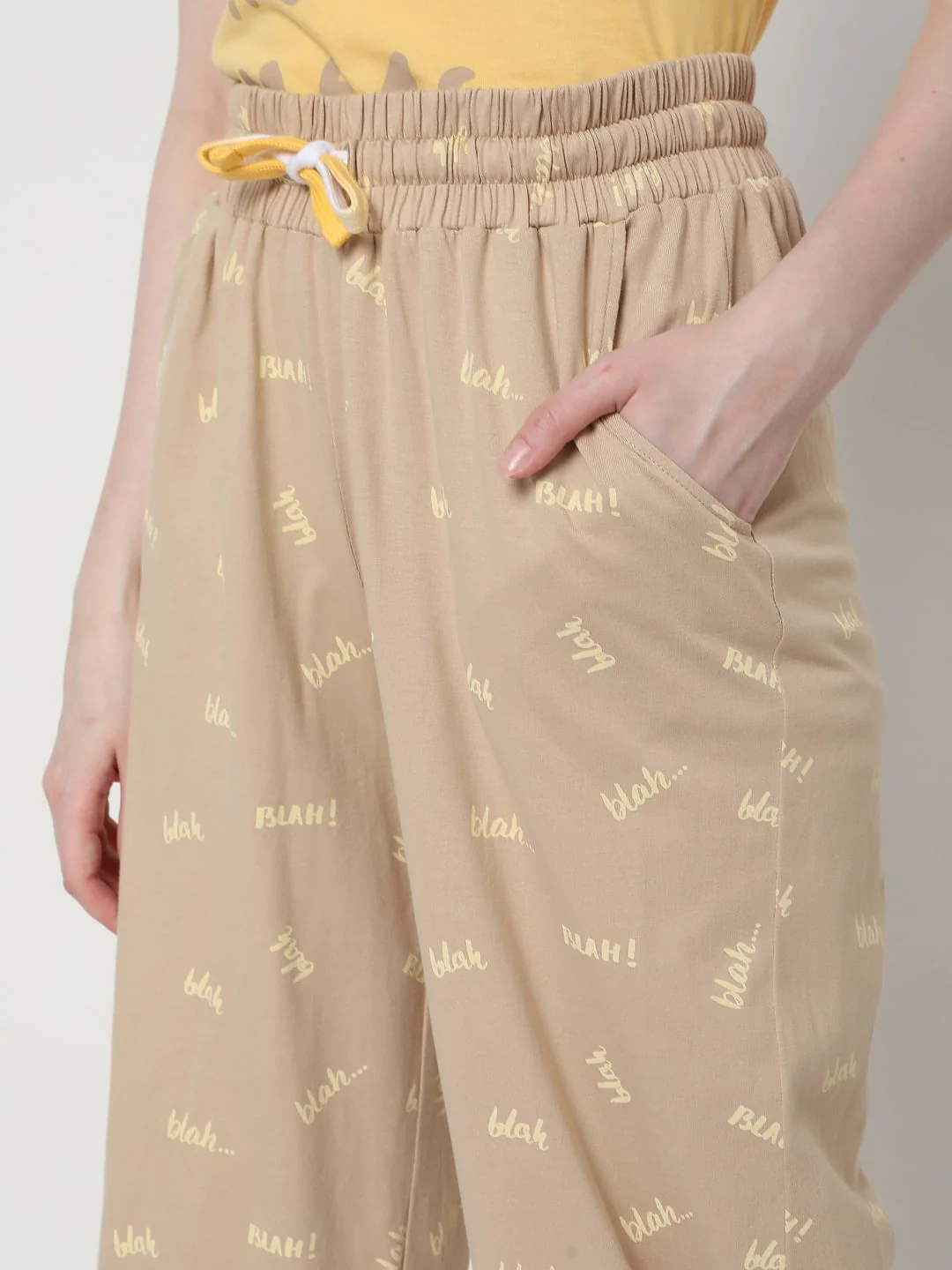 Beige & Yellow Pyjama Set - Image 7