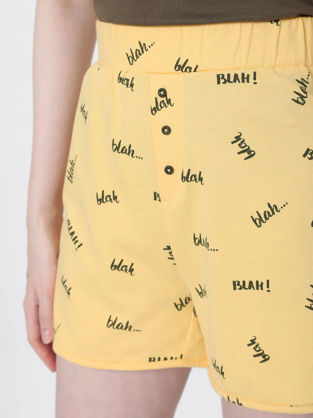 Brown & Yellow Tank Top & Shorts Set - Image 7