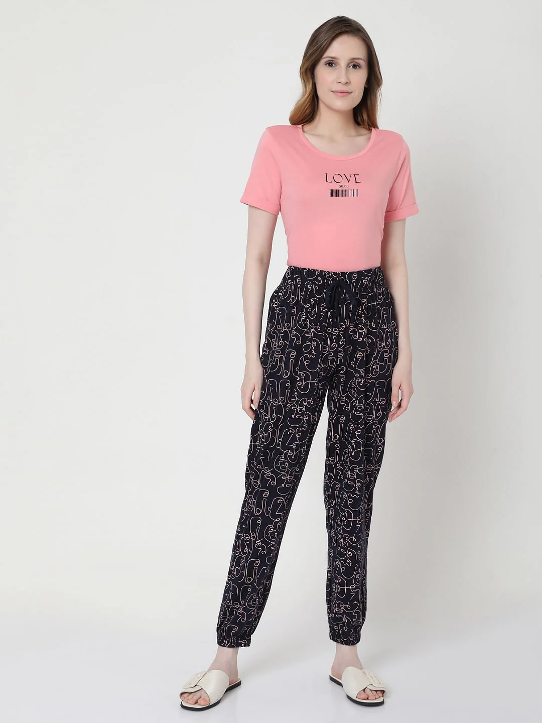 Pink & Blue Joggers & T-Shirt Set - Image 5