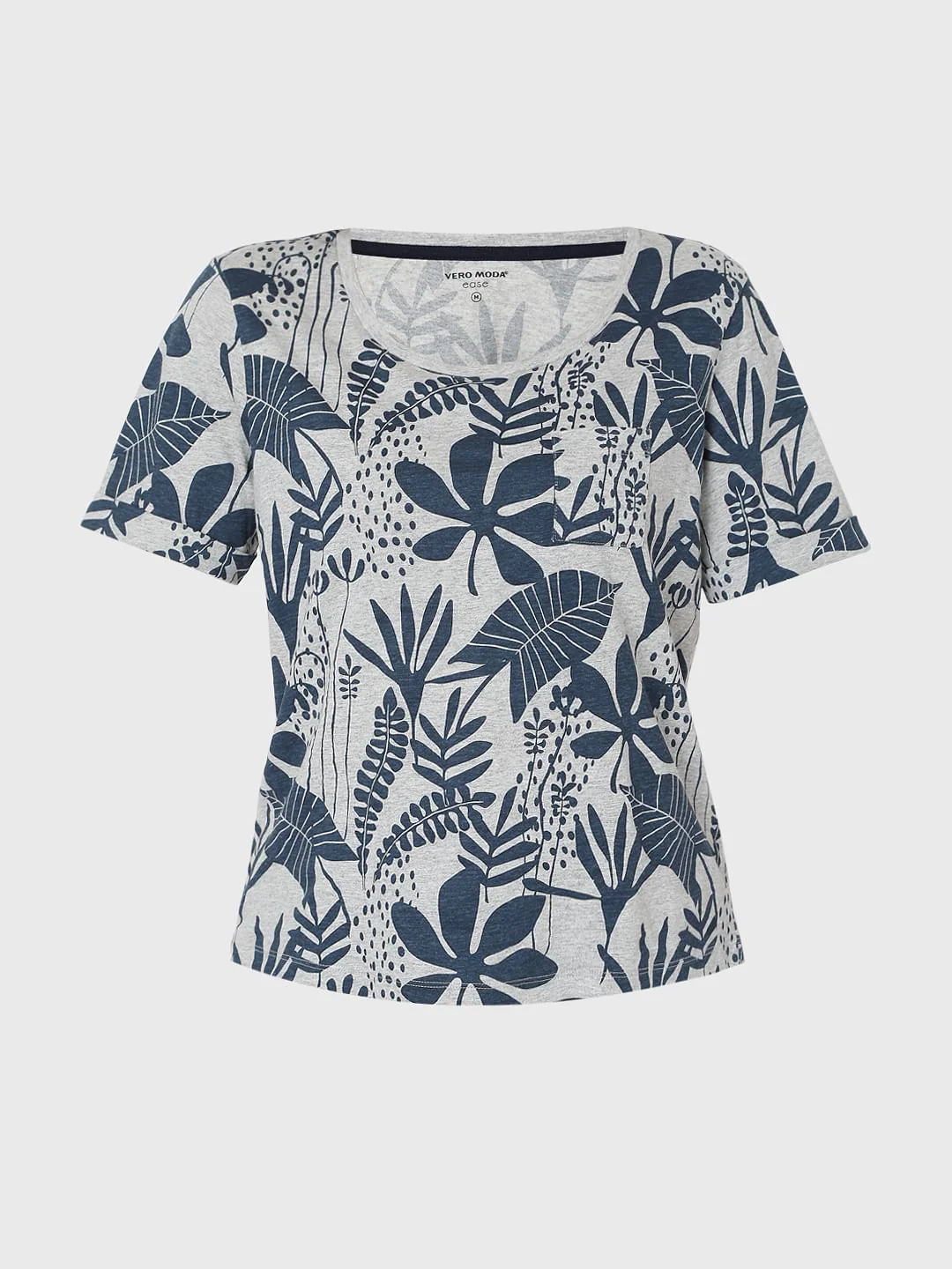 Grey Tropical Print T-Shirt & Shorts Set - Image 8