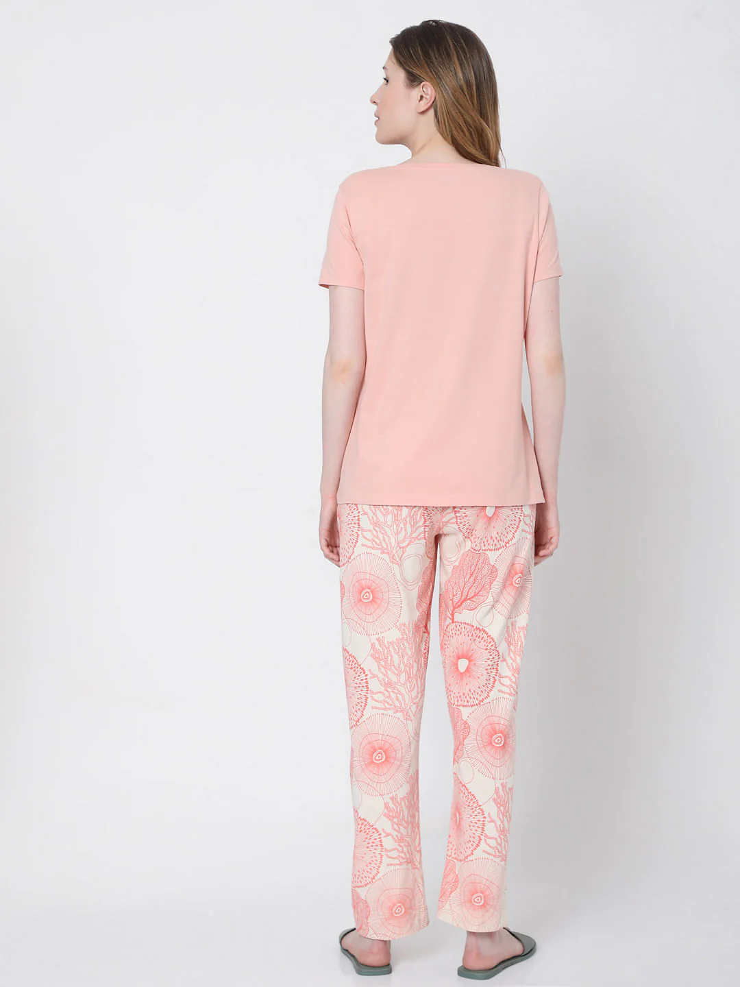 Pink Printed Pyjama Sets - Image 4