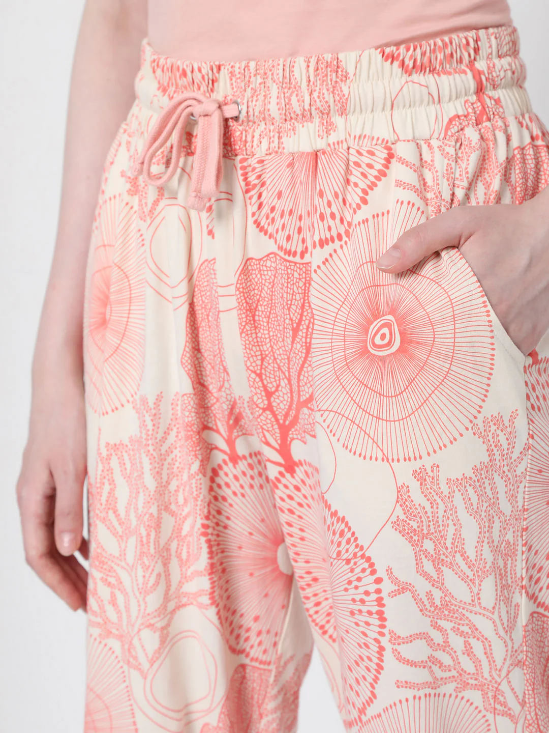 Pink Printed Pyjama Sets - Image 6