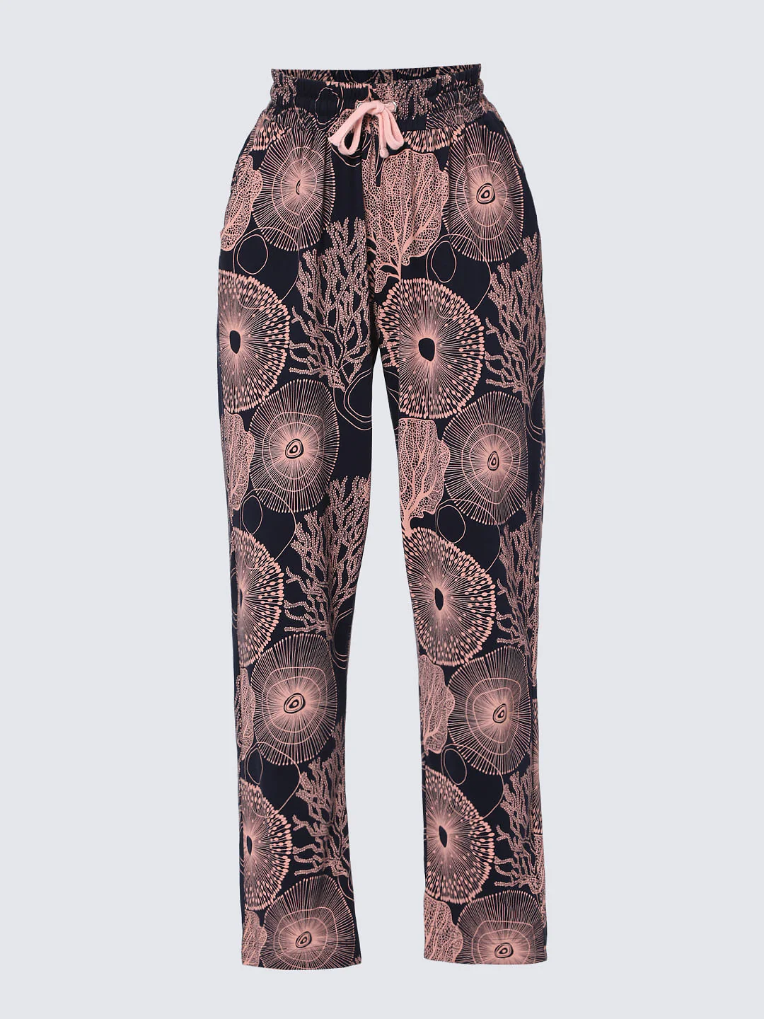 Navy Blue Printed Pyjama Set - Image 8