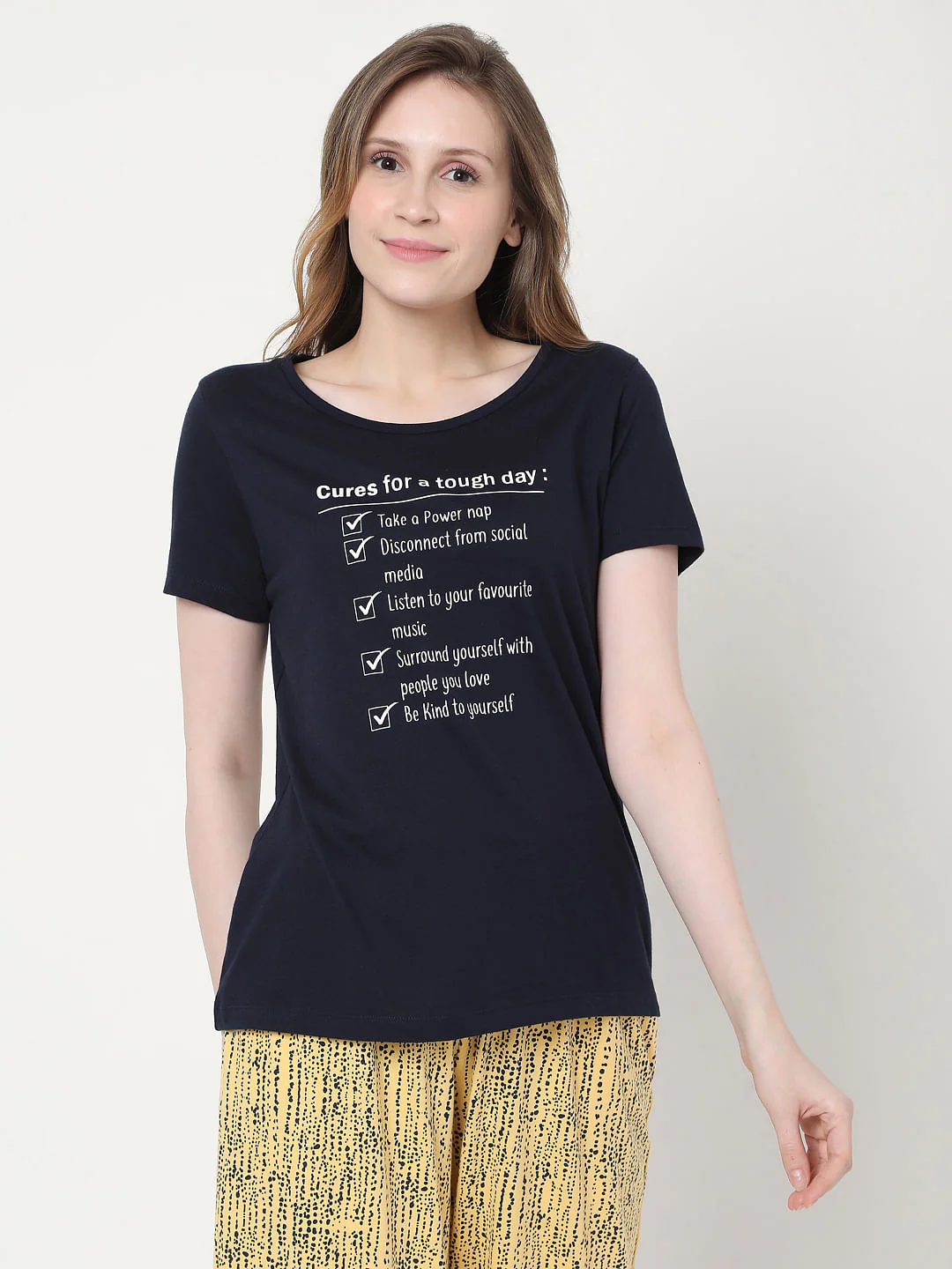 Black & Yellow Checklist Pyjama Set - Image 2