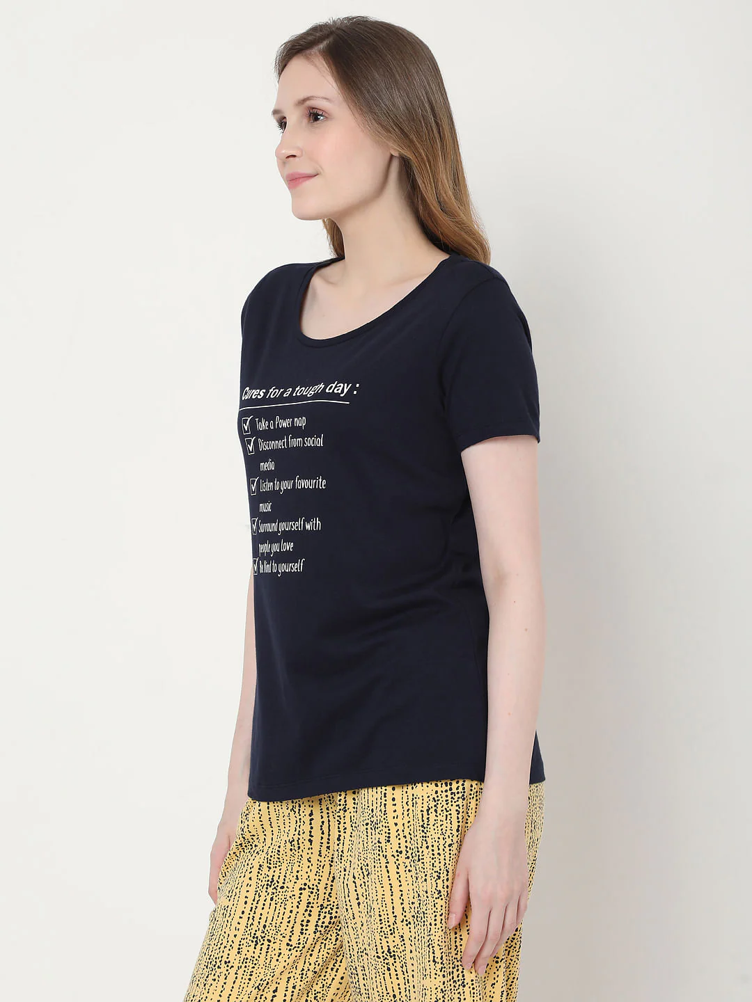 Black & Yellow Checklist Pyjama Set - Image 3