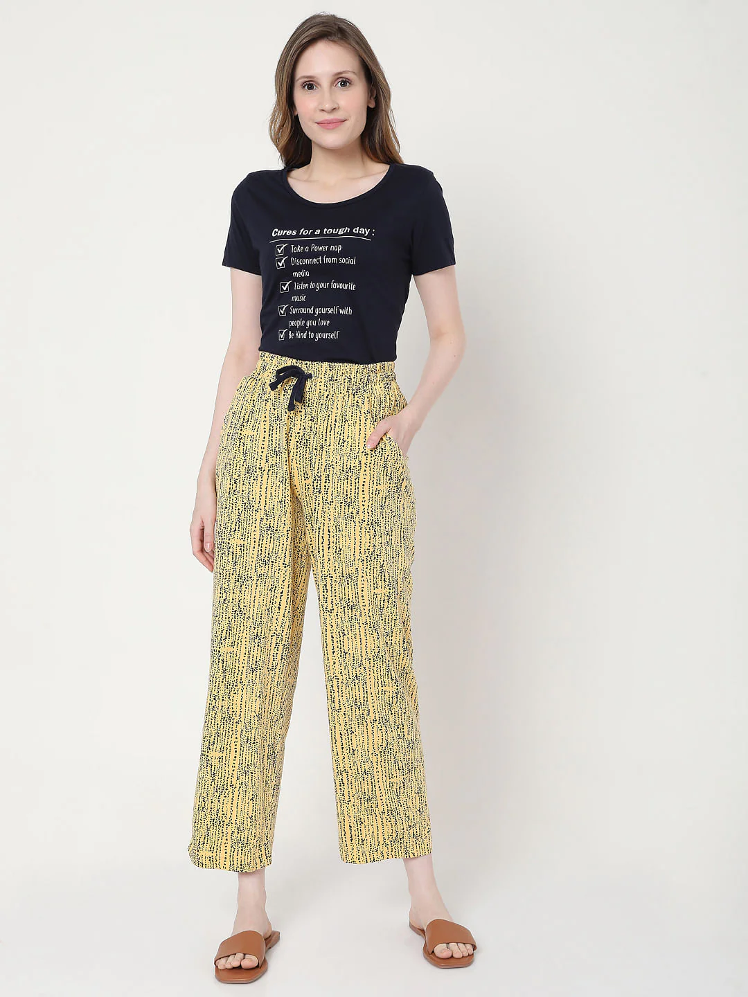 Black & Yellow Checklist Pyjama Set - Image 5