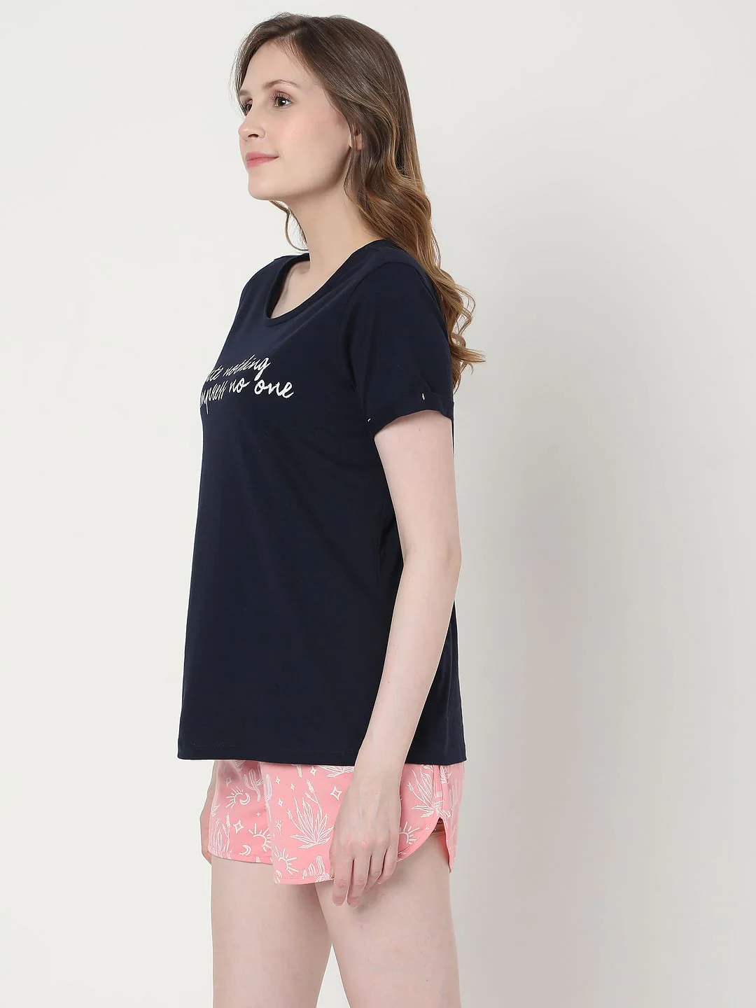 Black & Pink T-Shirt & Shorts Set - Image 3
