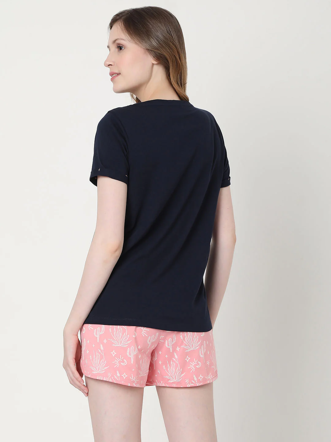Black & Pink T-Shirt & Shorts Set - Image 4