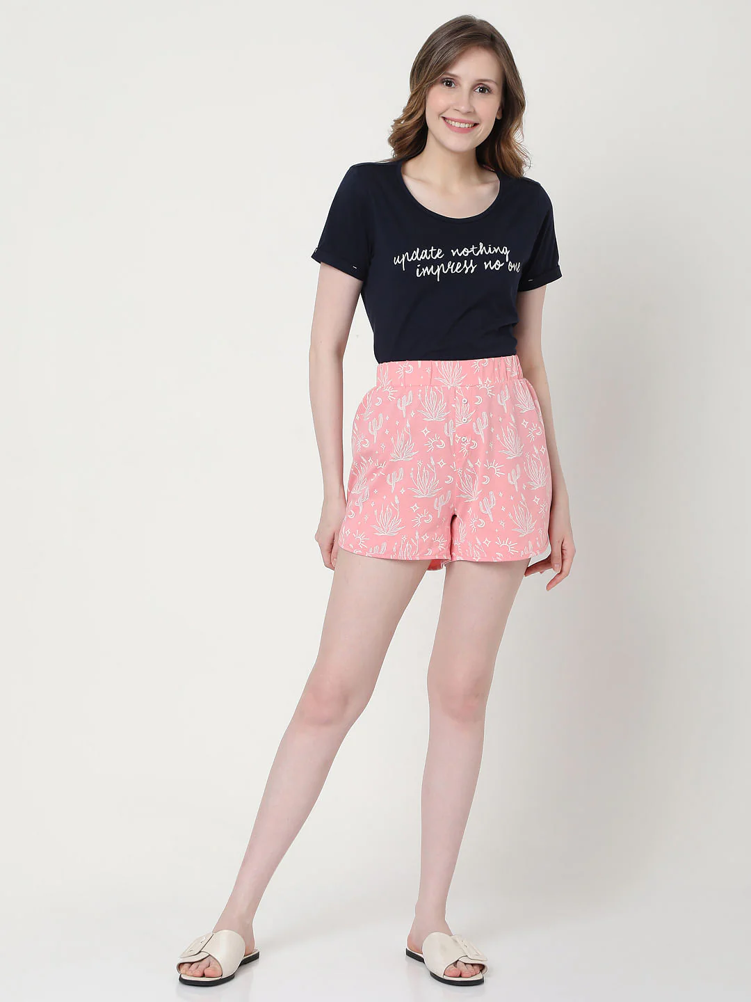 Black & Pink T-Shirt & Shorts Set - Image 5