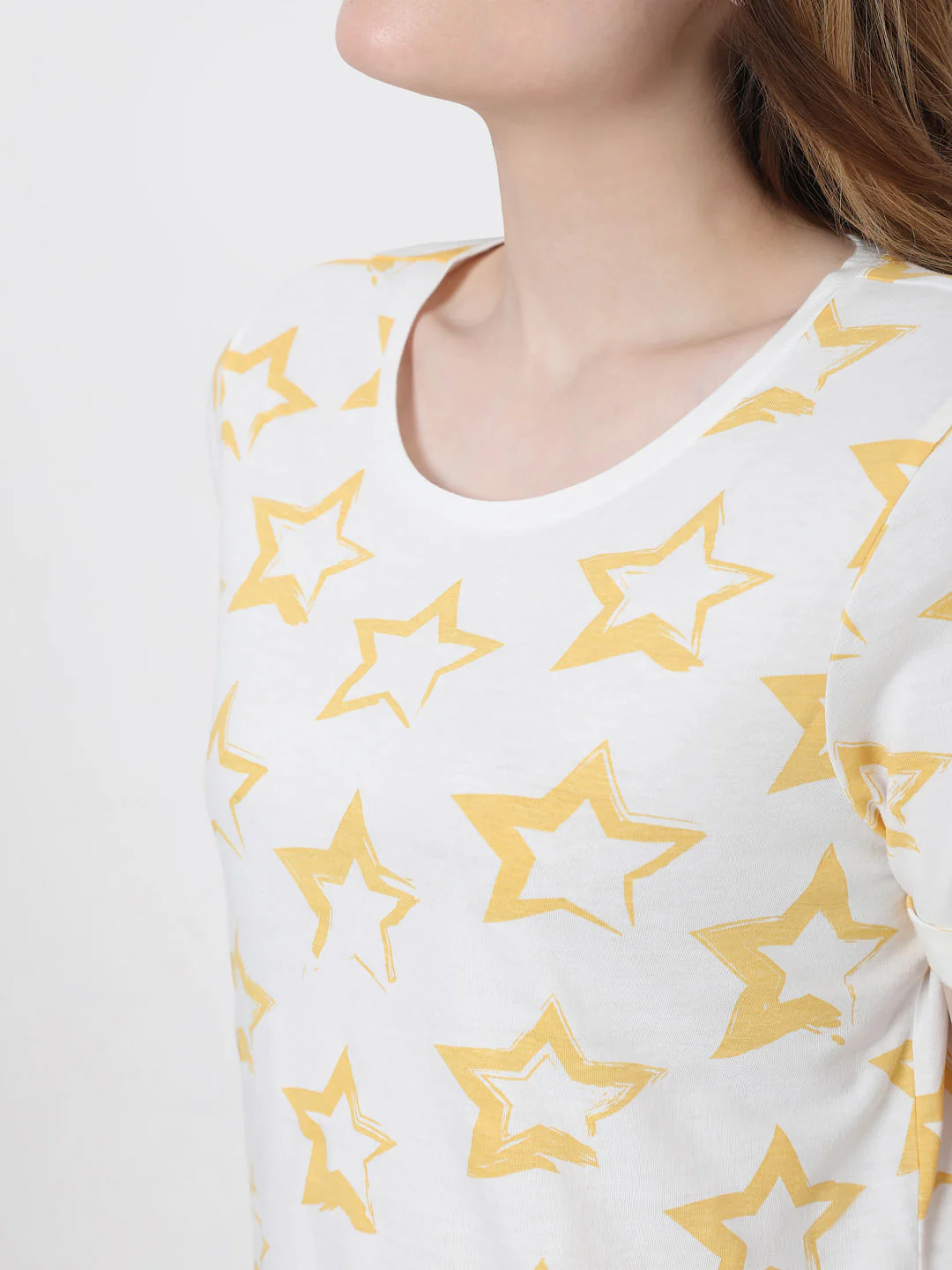 Yellow Star Print Pyjama Set - Image 5