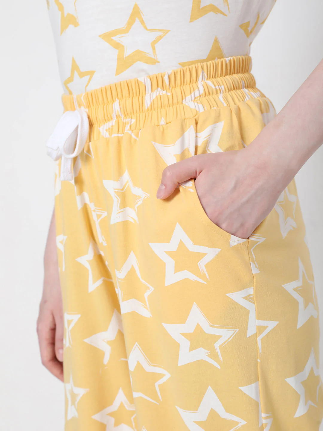 Yellow Star Print Pyjama Set - Image 6