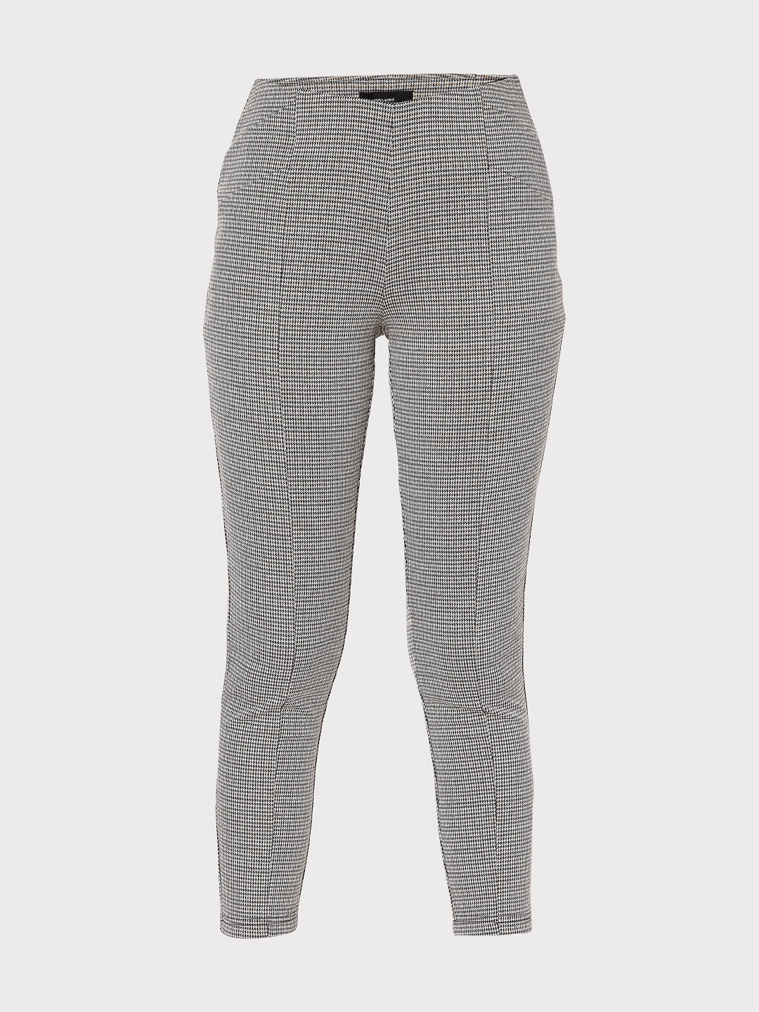 Black Textured Woven Leggings - Image 7