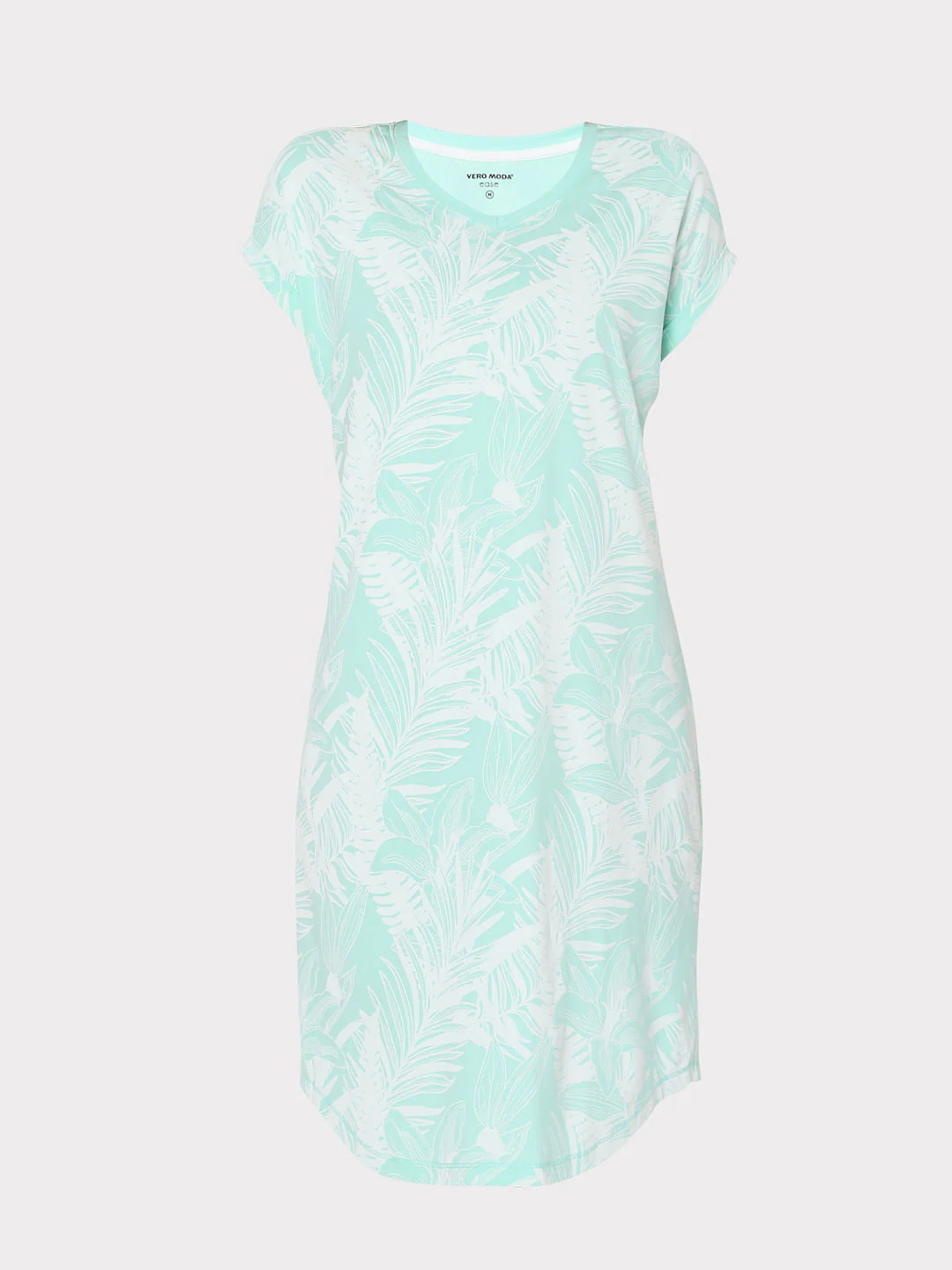 Green Tropical Print Nightwear Dress - Image 7