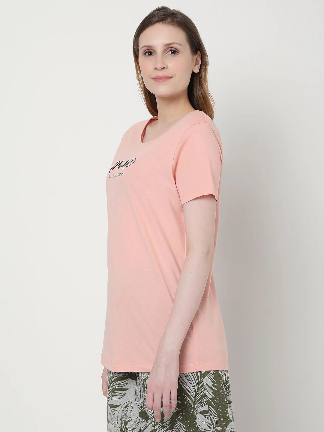 Pink & Green Tropical Print Pyjama Set - Image 3