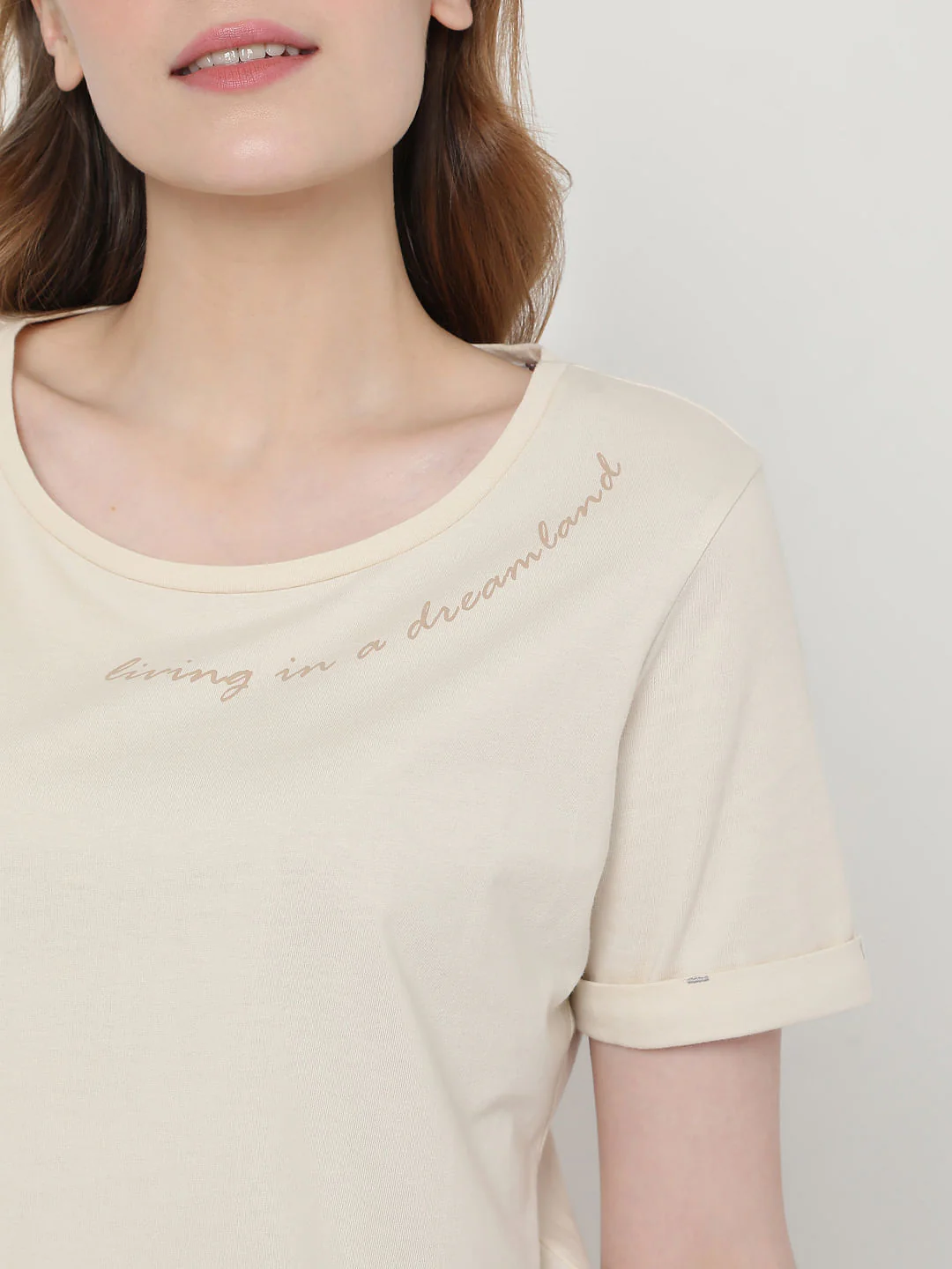 Beige & Grey Coffee Cup Print T-Shirt & Shorts Set - Image 6