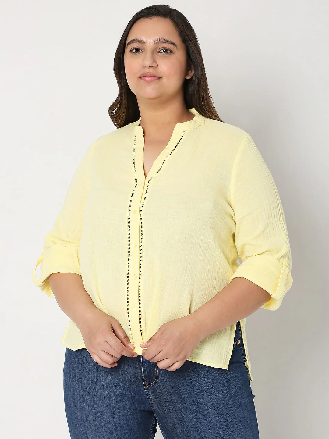Curve Yellow Organic Cotton Top - Image 2