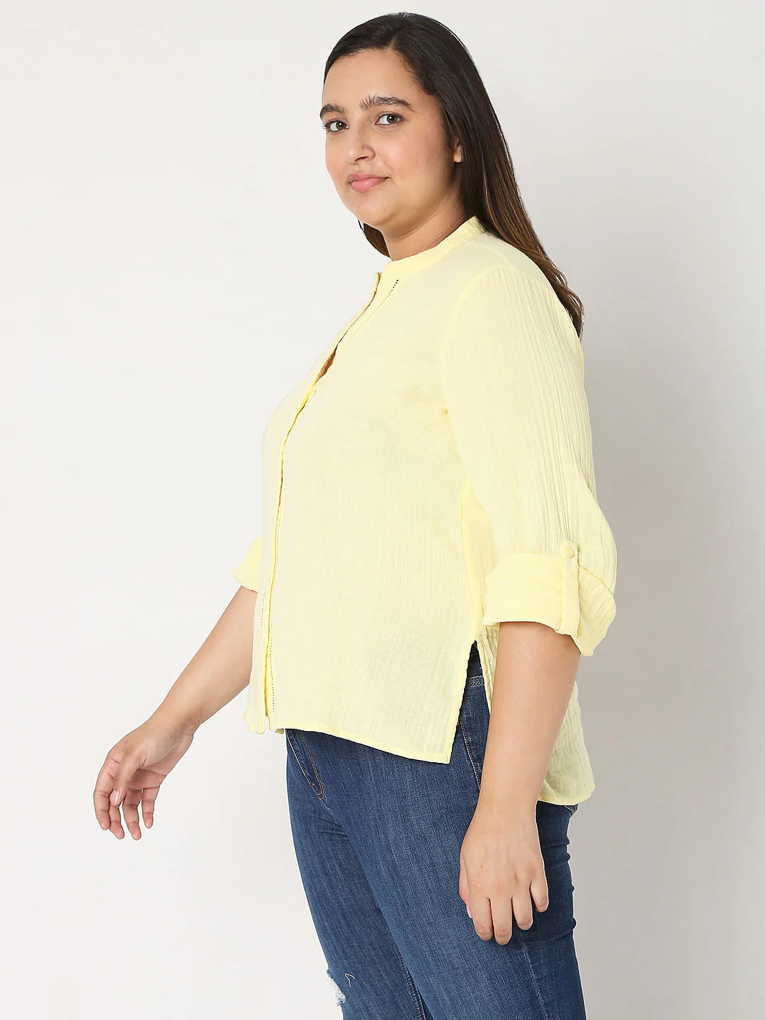 Curve Yellow Organic Cotton Top - Image 3