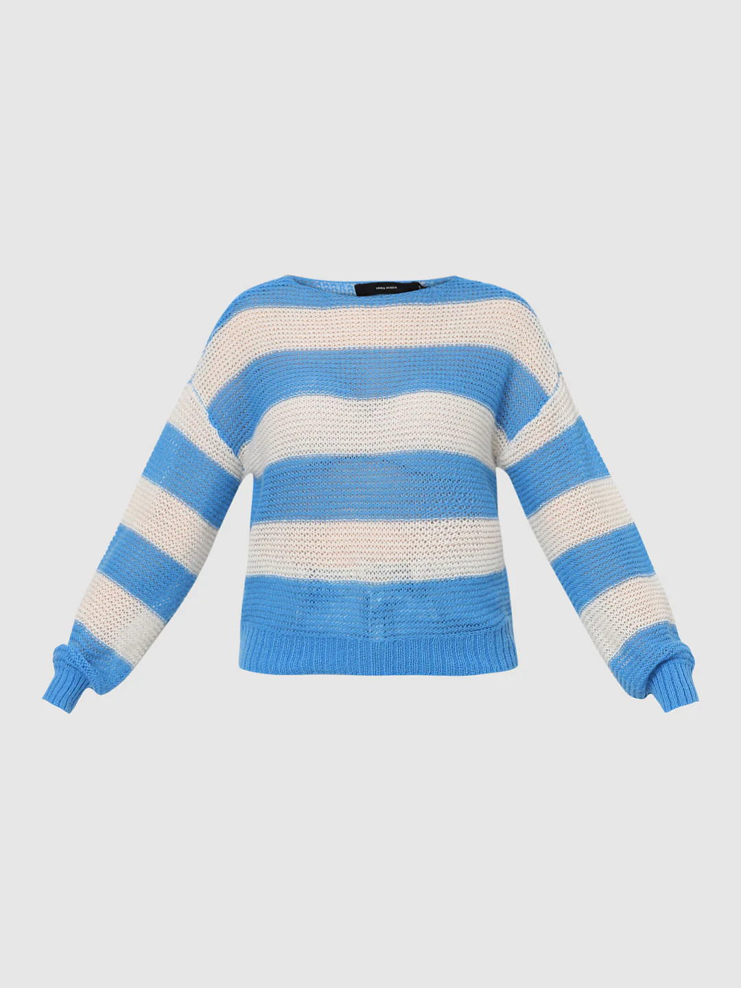 Blue Striped Boatneck Pullover - Image 8