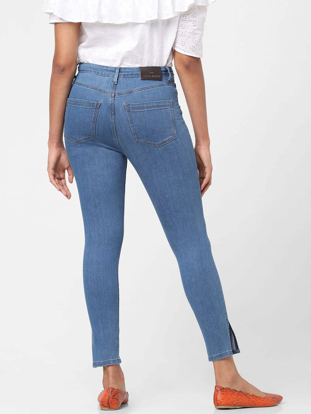 Blue High Rise Wendy Skinny Jeans - Image 4