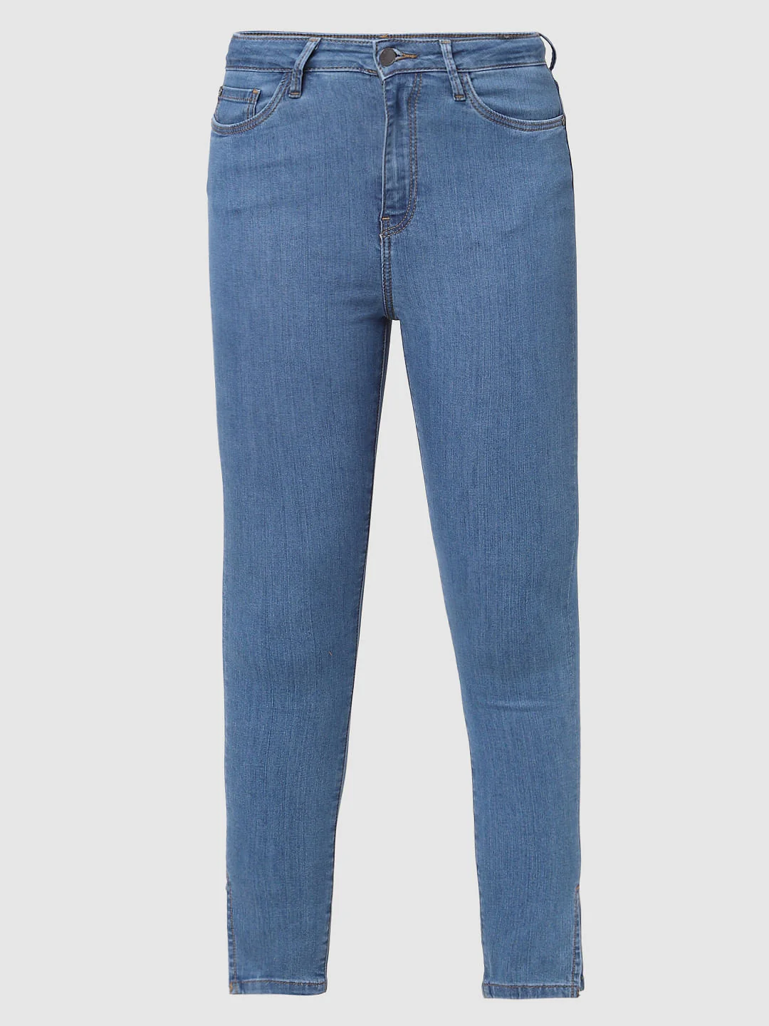Blue High Rise Wendy Skinny Jeans - Image 6