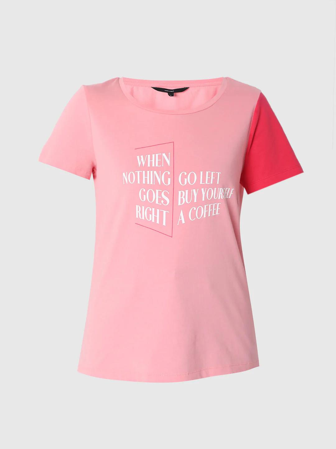 Pink Colourblocked T-Shirt - Image 7