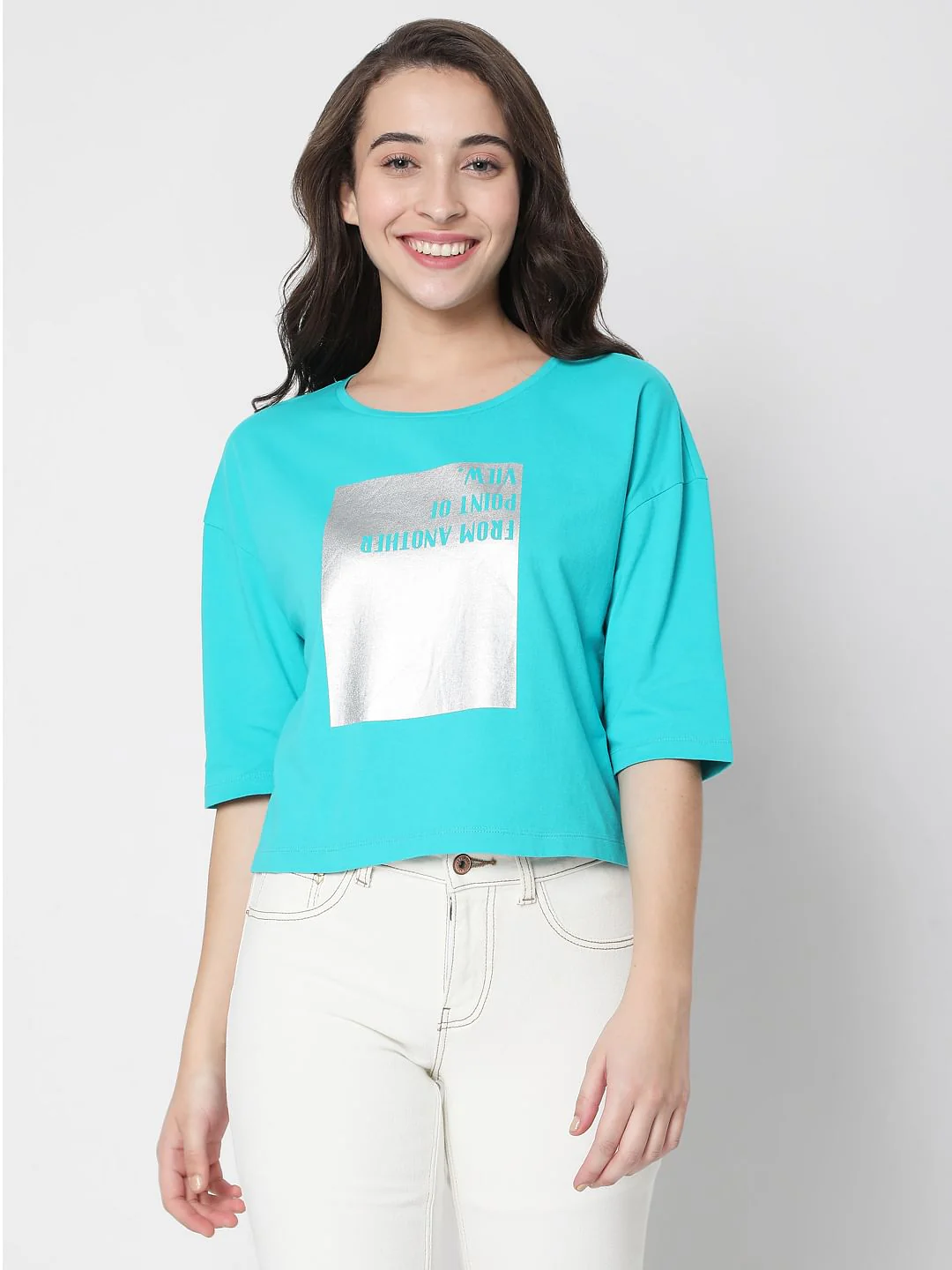 Blue Graphic Print T-Shirt - Image 2