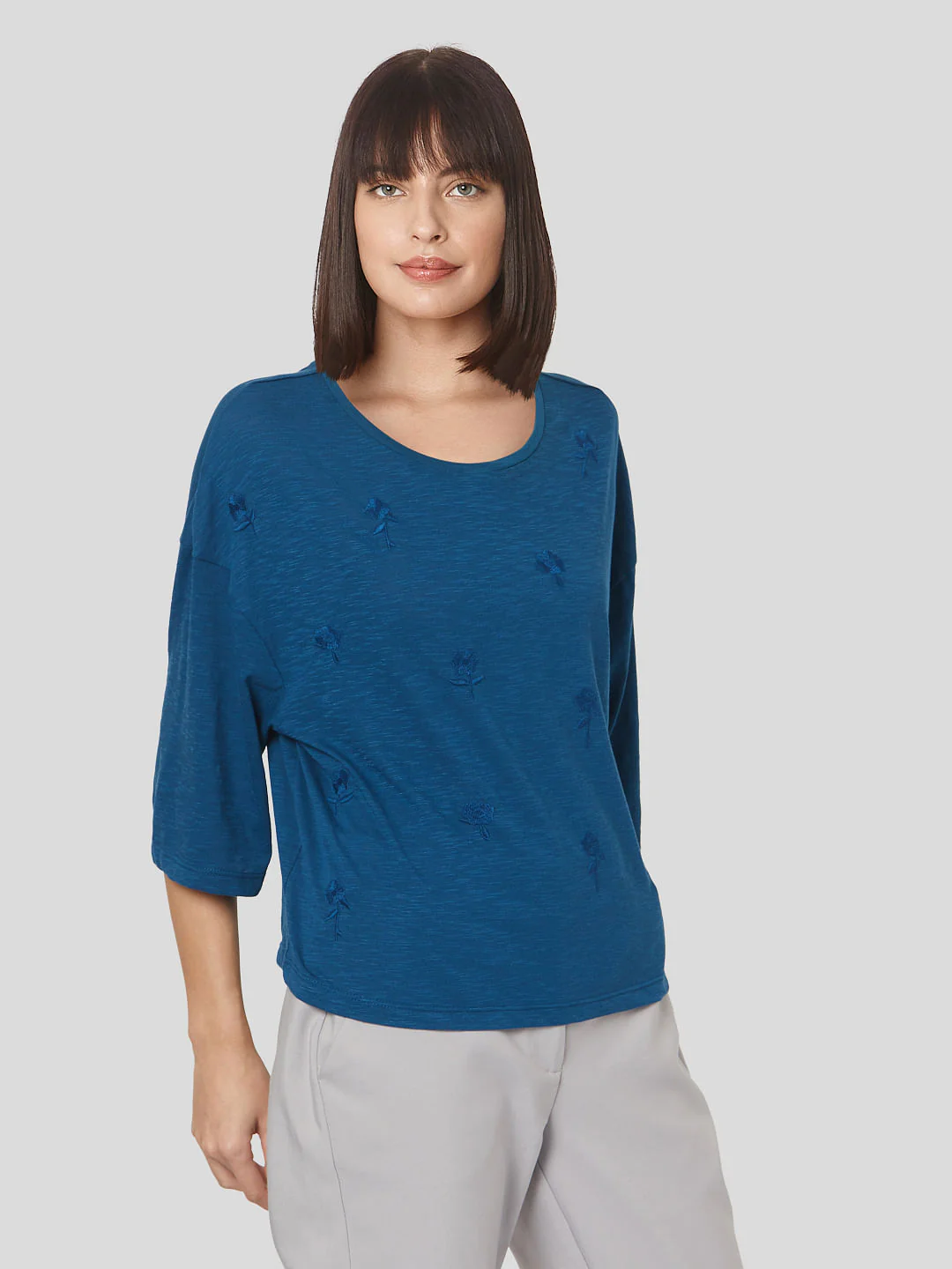 Blue Embroidered Top - Image 3