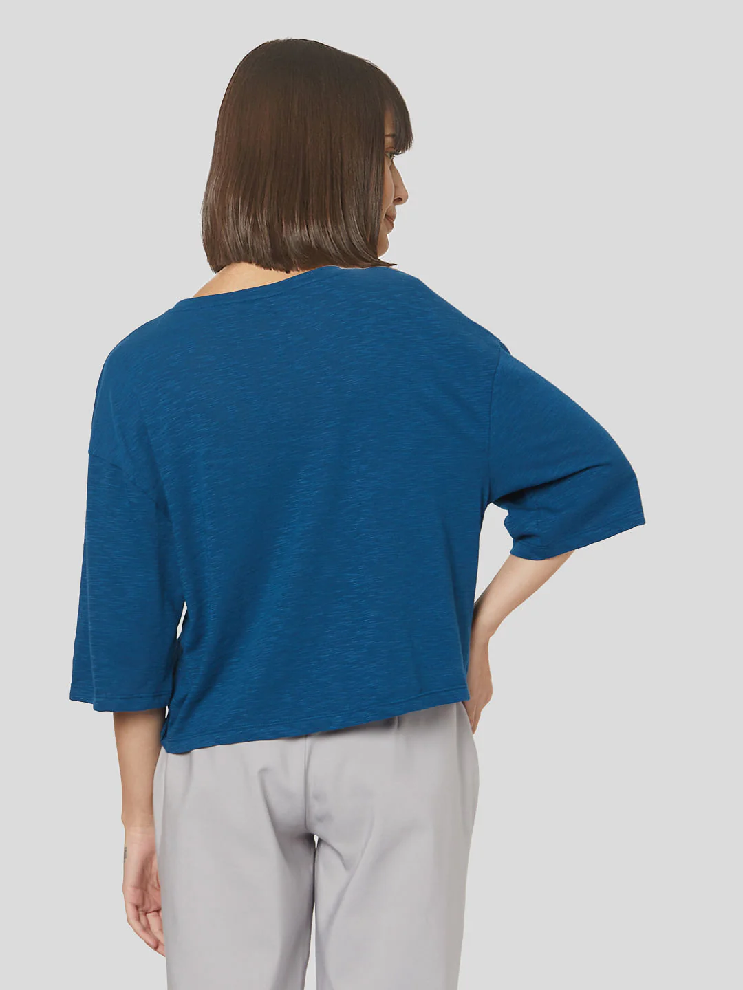 Blue Embroidered Top - Image 4