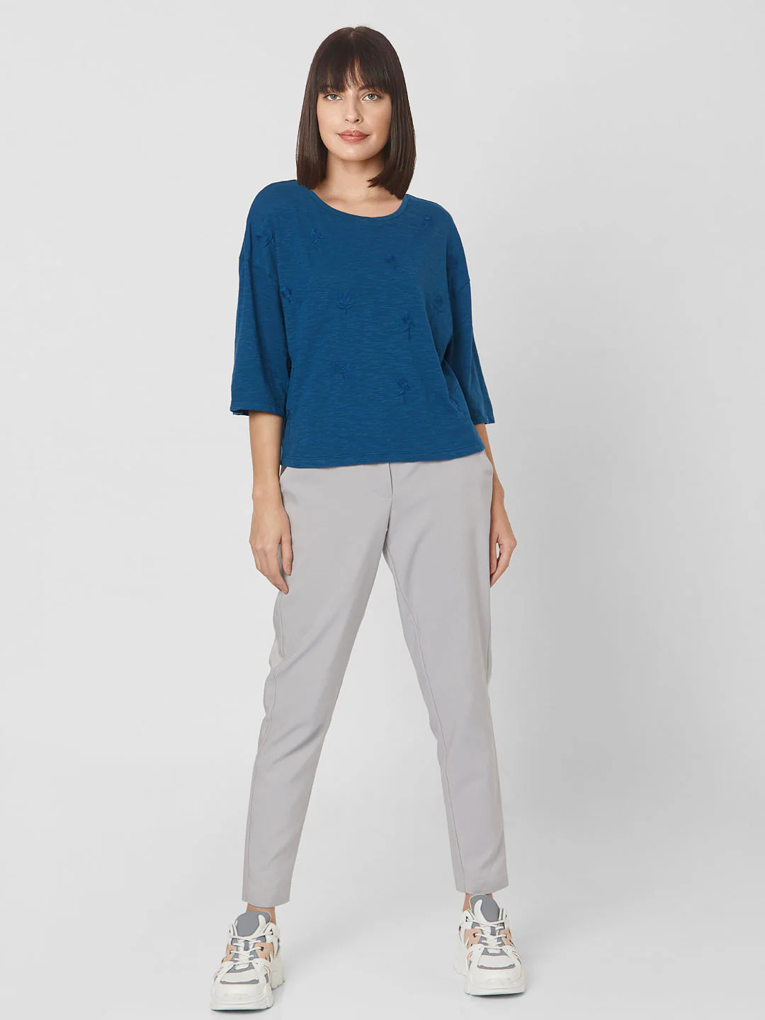 Blue Embroidered Top - Image 5