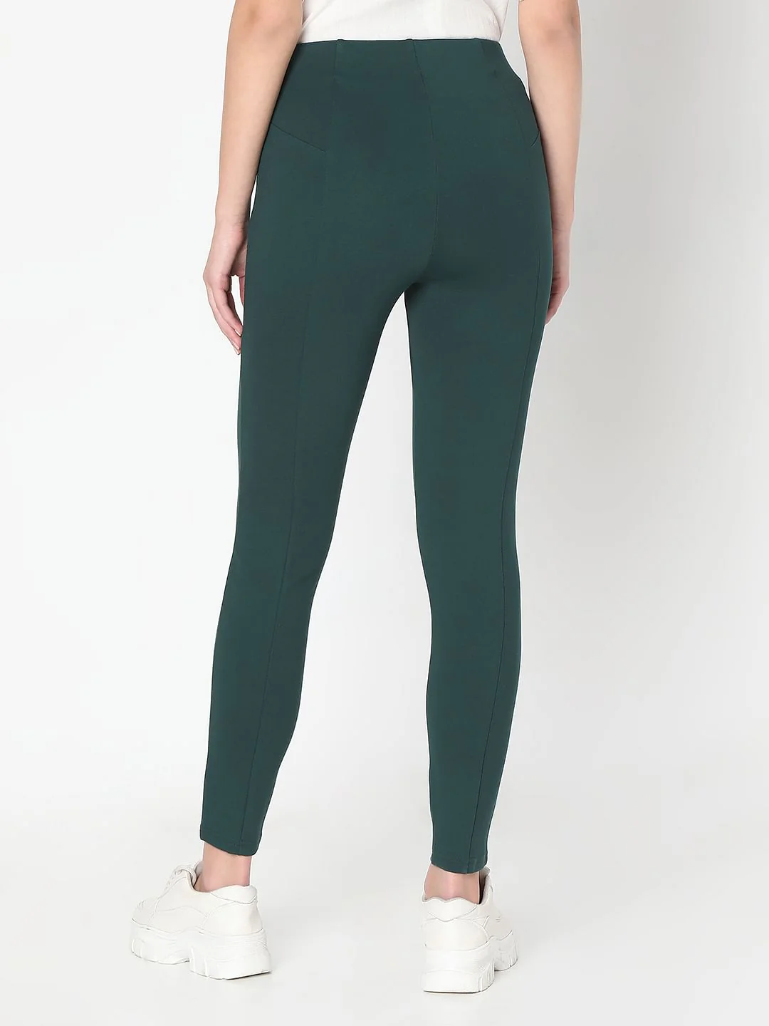 Green High Rise Jeggings - Image 4