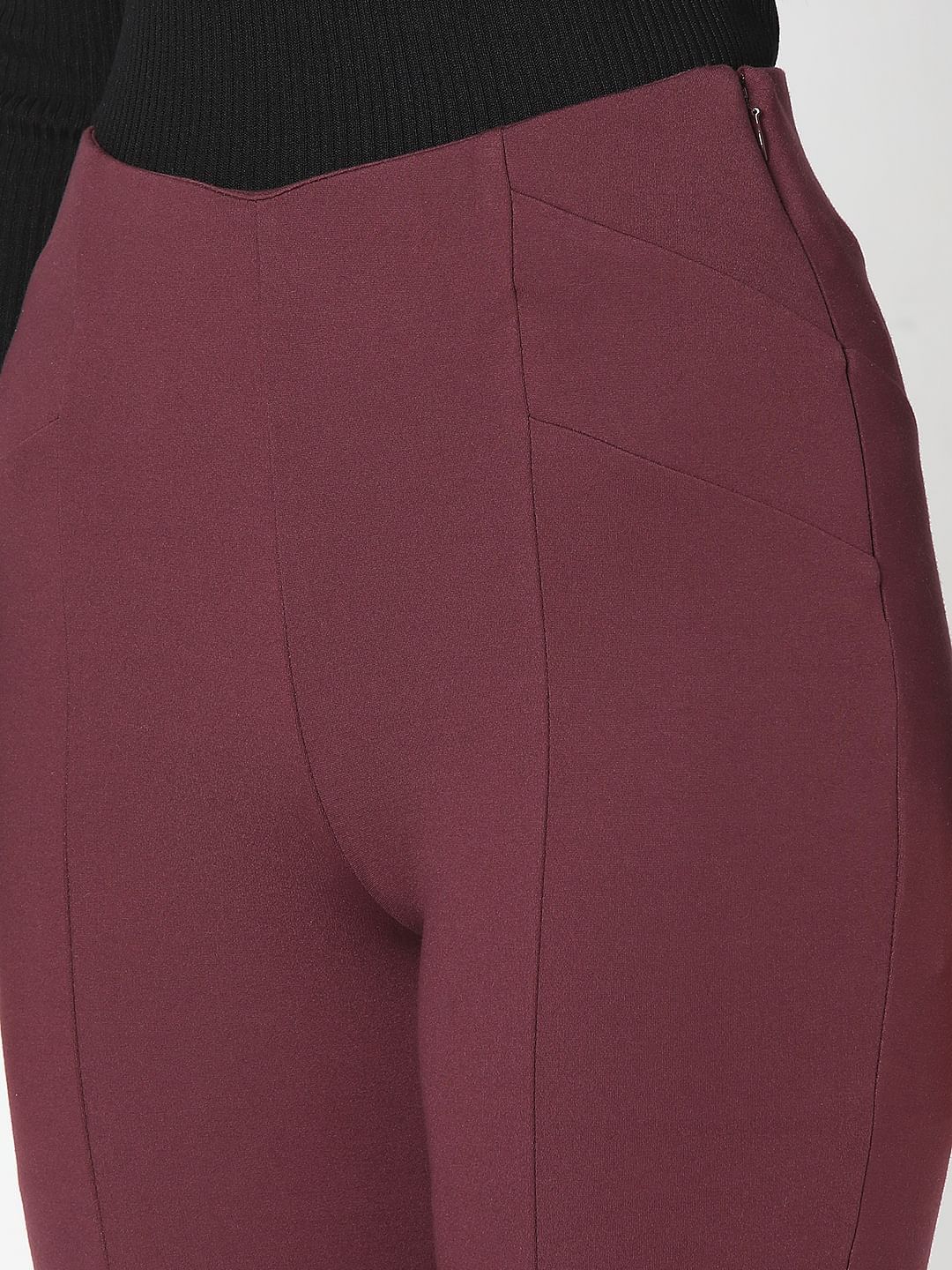 Wine High Rise Jeggings - Image 8