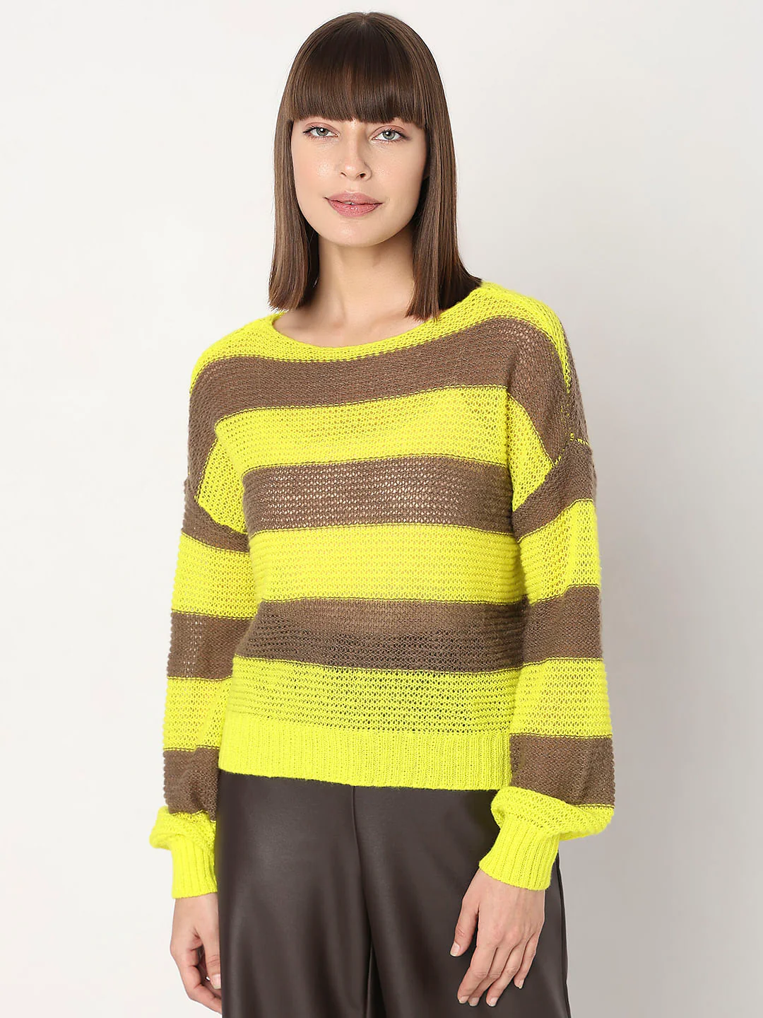 Green Striped Boatneck Pullover - Image 2