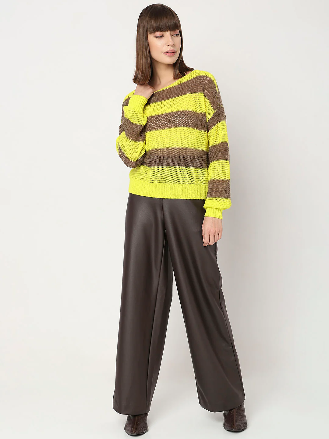 Green Striped Boatneck Pullover - Image 5