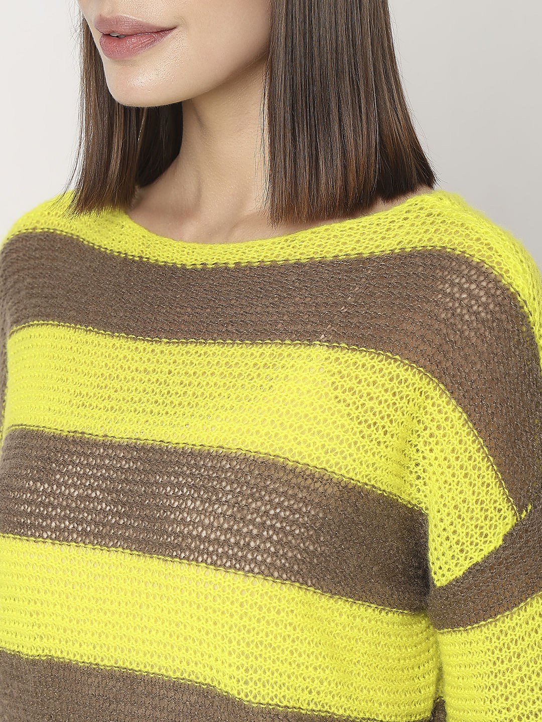 Green Striped Boatneck Pullover - Image 8